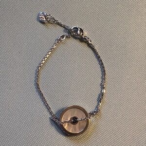 Swarovski Silver Bracelet with Circular Pendant
